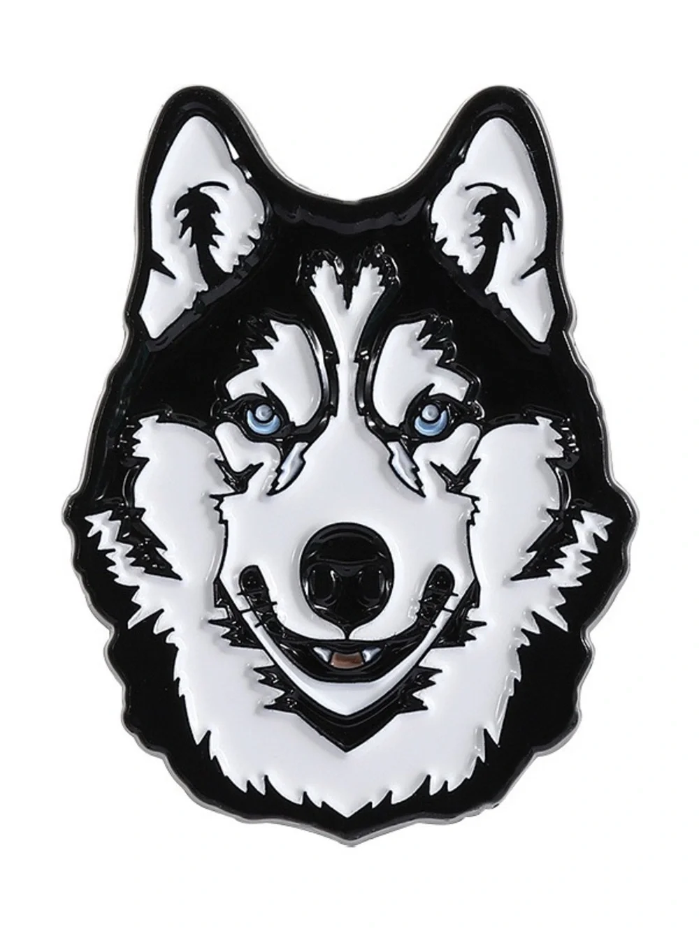 Husky Dog Enamel Pin | Blue-Eyed Siberian Husky Lapel Pin.